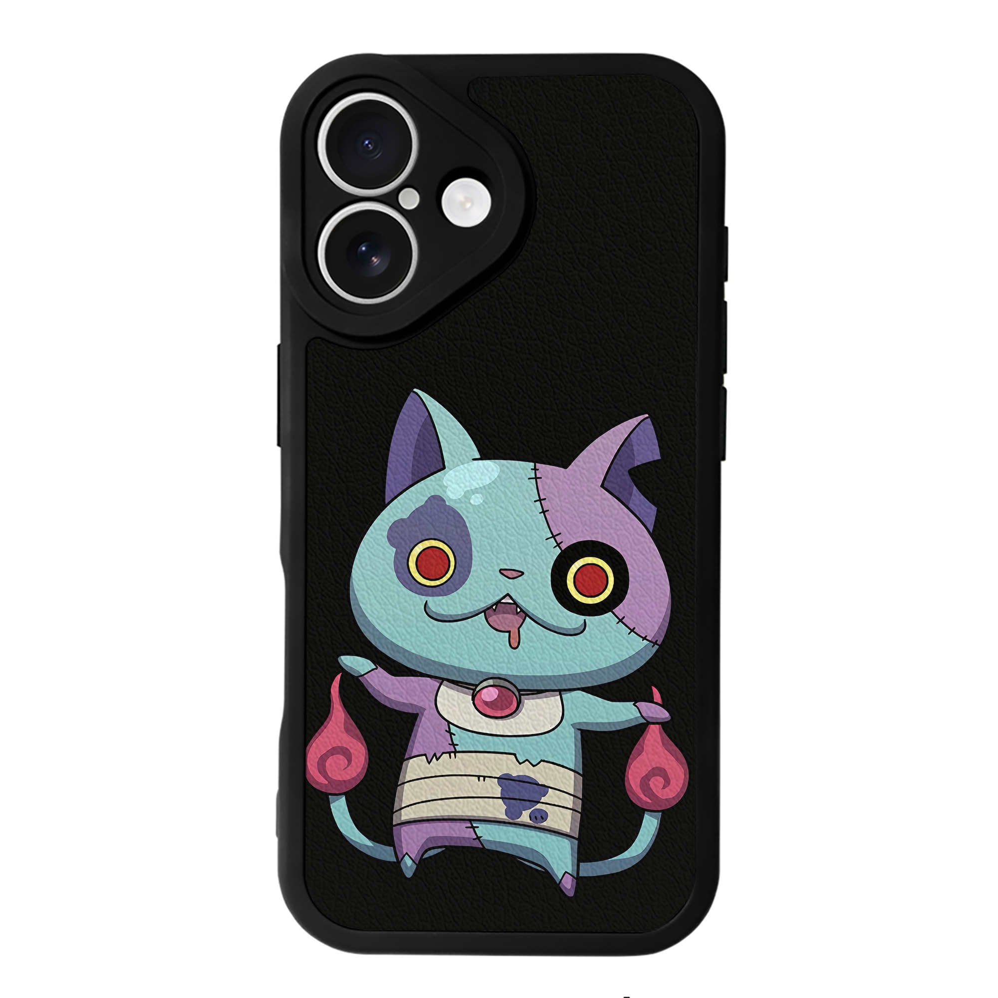（画像用） 妖怪ウォッチ Yo-kai Watch 【iPhone 16シリーズ対応】シリコンスマホケース（レザー調） 材質：シリコン